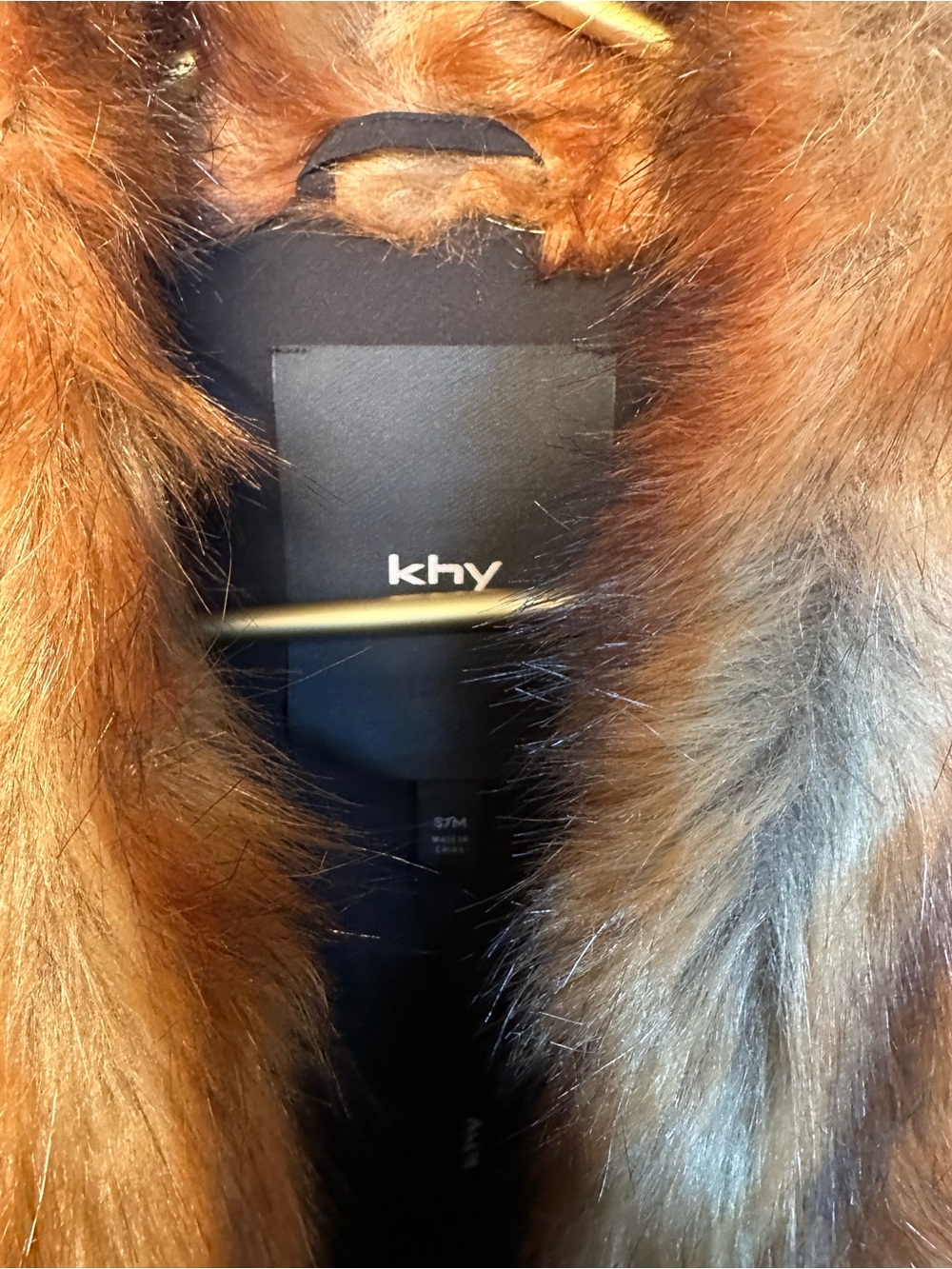NEW WITH Tags - Khy Lux Faux Fur Jacket - Cedar Color - Picture 4 of 11